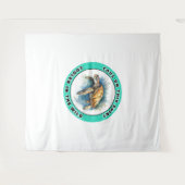 Tenture Tortue de mer (Devant (Horizontal))