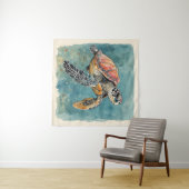 Tenture Tortue de mer (En situation (horizontale))