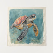 Tenture Tortue de mer (Devant)