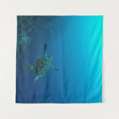 TENTURE TORTUE MARINE DANS L'EAU (Devant (Horizontal))