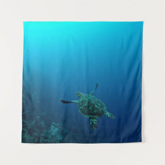 TENTURE TORTUE MARINE DANS L'EAU (Devant)