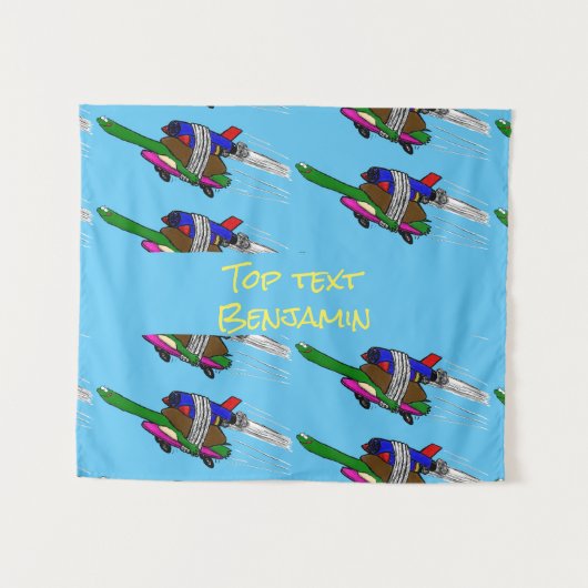 Tenture Tortue volante (Devant (Horizontal))