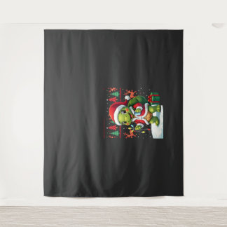 Tenture Tortue Xmas Lumières Père Noël laid Tortue Noël Ta