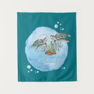 Tenture Tortues de mer BFF - Cadeaux personnalisés Best Fr