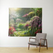 Tenture Tôt le matin dans le jardin (En situation (horizontale))