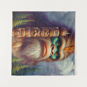 Tenture Totem amérindien de Bigfoot (Devant (Horizontal))