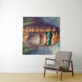 Tenture Totem amérindien de Bigfoot (En situation (horizontale))