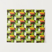 Tenture Toucans colorés (Devant (Horizontal))