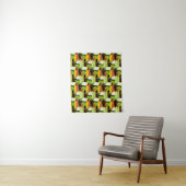 Tenture Toucans colorés (En situation)
