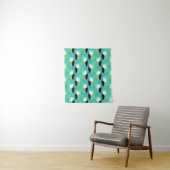 Tenture Toucans sur Teal (En situation)