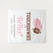 Tenture Touchdowns or Tutus Gender Reveal Backdrop (Devant (Horizontal))