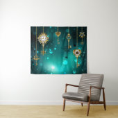 Tenture Touches de squelette antique sur Arrière - plan ve (En situation (horizontale))