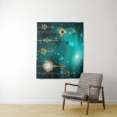 Tenture Touches de squelette antique sur Arrière - plan ve (En situation)