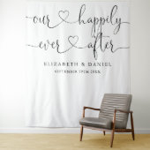 Tenture Toujours après le Mariage de script du coeur arriè (En situation)