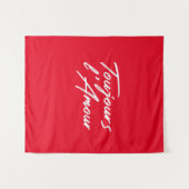 Tenture Toujours l'Amour - Amour éternel pour mariage (Devant (Horizontal))