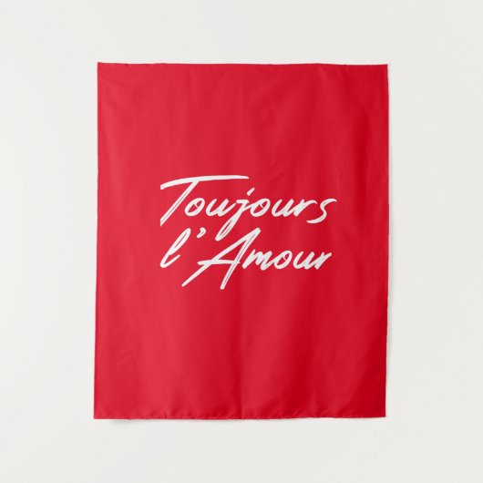 Tenture Toujours l'Amour - Amour éternel pour mariage (Devant)
