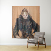 Tenture Toulouse-Lautrec - Femme avec un Boa Noir (En situation)