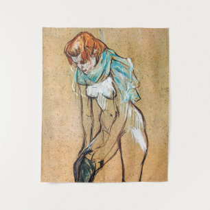Tenture Toulouse-Lautrec - Femme qui tire son bas