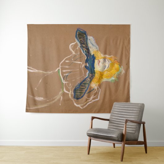 Tenture Toulouse-Lautrec - Yvette Guilbert Singing (En situation (horizontale))