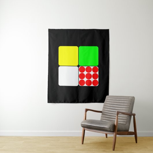 Tenture Tour de France Jerseys 3 Noirs (En situation)