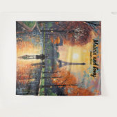 Tenture Tour Eiffel et toile de fond de rue de Paris magni (Devant (Horizontal))