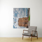 Tenture Tour Gediminas à Vilnius, Lituanie (En situation)