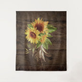 Tenture Tournesol Automne Photo Texturée Mariage Contexte (Devant)