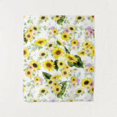 Tenture Tournesol d'aquarelle 7 (Devant)