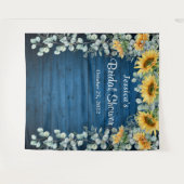 Tenture Tournesol Eucalyptus Fête des mariées arrière-plan (Devant (Horizontal))