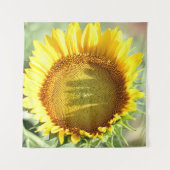 Tenture Tournesol jaune (Devant (Horizontal))