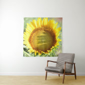 Tenture Tournesol jaune (En situation (horizontale))