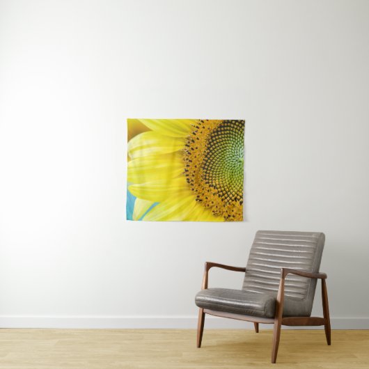 Tenture Tournesol lumineux (En situation (horizontale))