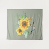 Tenture tournesol printemps (Devant (Horizontal))