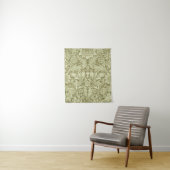 Tenture Tournesol William Morris Vintage Olive Damask (En situation)