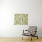 Tenture Tournesol William Morris Vintage Olive Damask (En situation (horizontale))