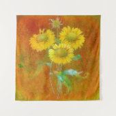 Tenture Tournesols peints doux (Devant)