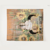 Tenture Tournesols rustiques crâne de taureau Photobooth o (Devant (Horizontal))