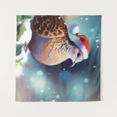 Tenture Tourterelle de Noël Dove 2 (Devant (Horizontal))