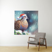 Tenture Tourterelle de Noël Dove 2 (En situation)