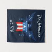 Tenture Tout American Eagle & Flag Patriotic (Devant (Horizontal))