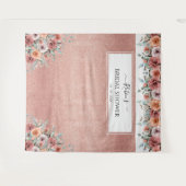 Tenture Tout événement, fond photographique floral rose do (Devant (Horizontal))