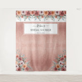 Tenture Tout événement, fond photographique floral rose do (Devant)