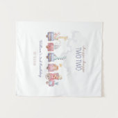 Tenture Toy Train All Aboard Anniversaire invitation, Zoo (Devant (Horizontal))