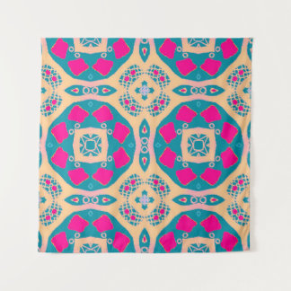 Tenture Traditionnel, patchwork péruvien, motif de tuiles