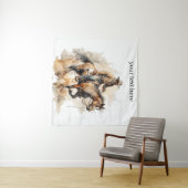 Tenture Trail Ride Dusty en aquarelle, personnalisé (En situation (horizontale))