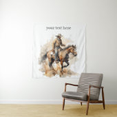 Tenture Trail Ride Dusty en aquarelle, personnalisé (En situation)