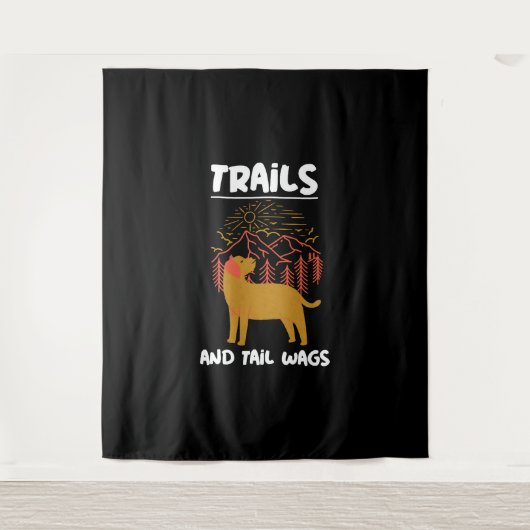Tenture Trails et queue Wags Labrador Retriever (Devant)