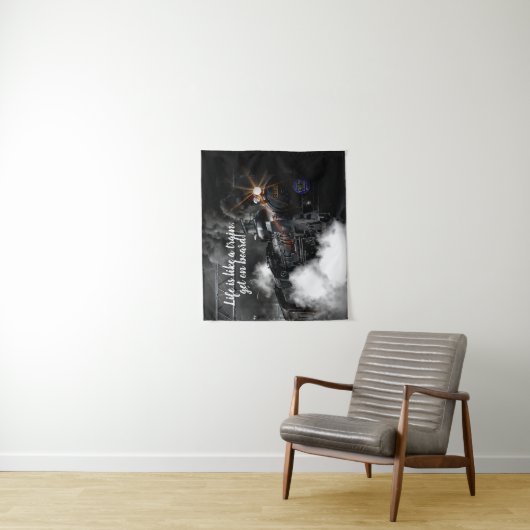 Tenture Train à vapeur (En situation)