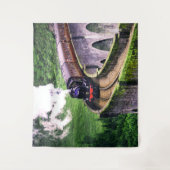 Tenture Train de locomotives sur le pont (Devant)