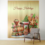 Tenture Train de pain d'épice arrière (En situation)